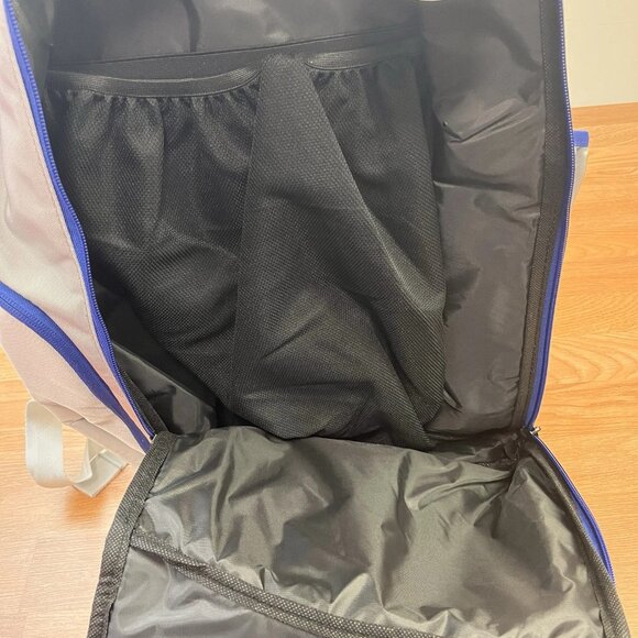 Wilson Evolution Backpack Grey/Blue Fits Official Size Ball & Sneakers NEW - Picture 6 of 6